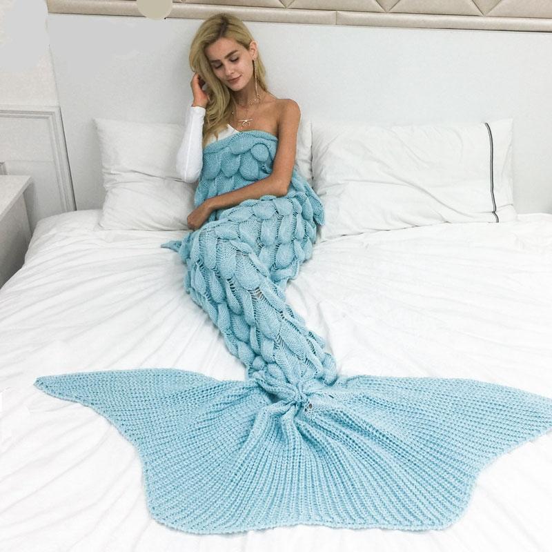 Mermaid Tail Throw Blanket - whimsyandever