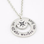 Not All Who Wander Are Lost Pendant - whimsyandever