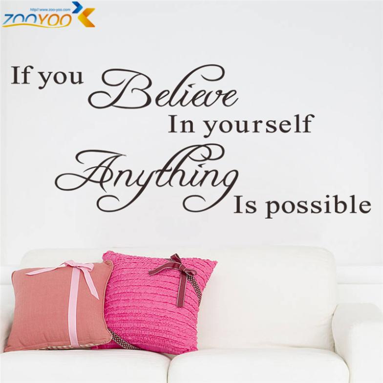 Believe In Yourself Wall Sticker - whimsyandever