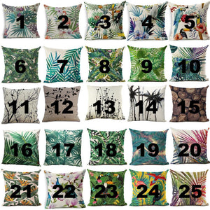 Tropical Plants Cushion Cover - whimsyandever