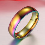 Spectrum Titanium Stainless Steel Ring - whimsyandever