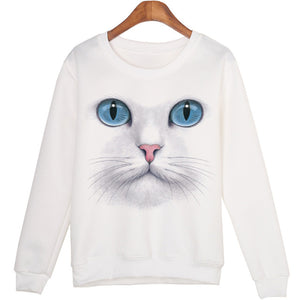 Cat Face Harajuku Sweater - whimsyandever
