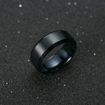 Titanium Black Metal Ring - whimsyandever