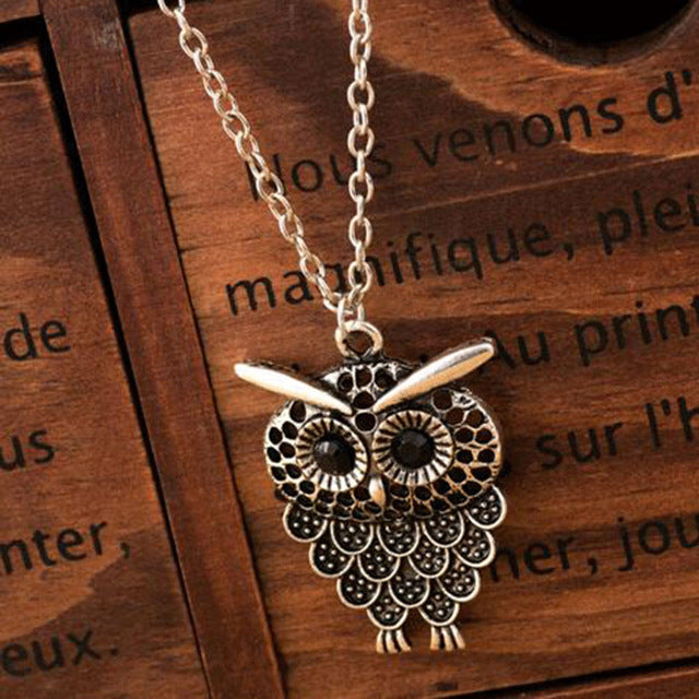 Hot Diggity Owl Wiggly Necklace - whimsyandever