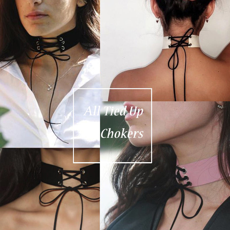 All Tied Up Choker - whimsyandever