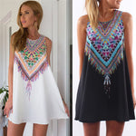 Bohemian Feather Summer Dress - whimsyandever