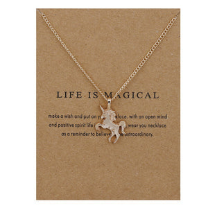 Prancing Unicorn Necklace - whimsyandever
