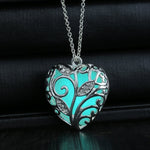 Glow In the Dark Heart Necklace - whimsyandever
