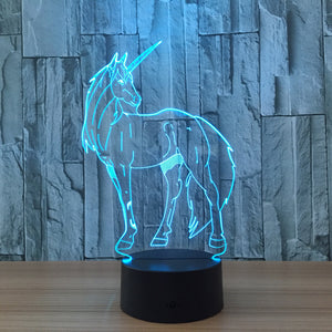 Coy Unicorn Color Changing Nightlight - whimsyandever