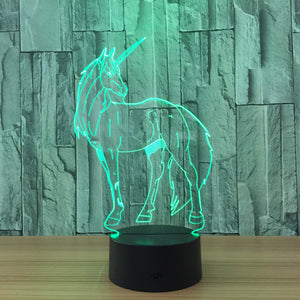 Coy Unicorn Color Changing Nightlight - whimsyandever