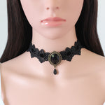 Morticia Addams Lace Choker - whimsyandever