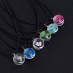 Wishing Glass Flowers Necklace - whimsyandever