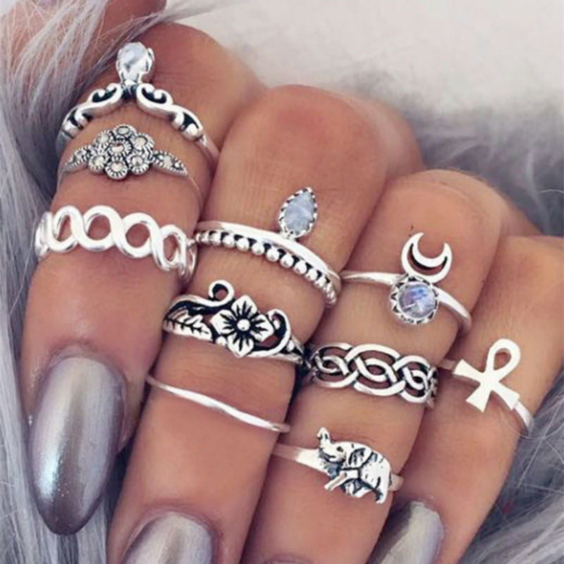 Moon of My Life Ring Set - whimsyandever