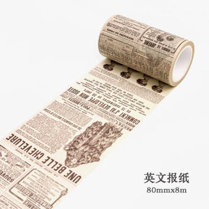 Designed Newspaper Masking Tape - whimsyandever