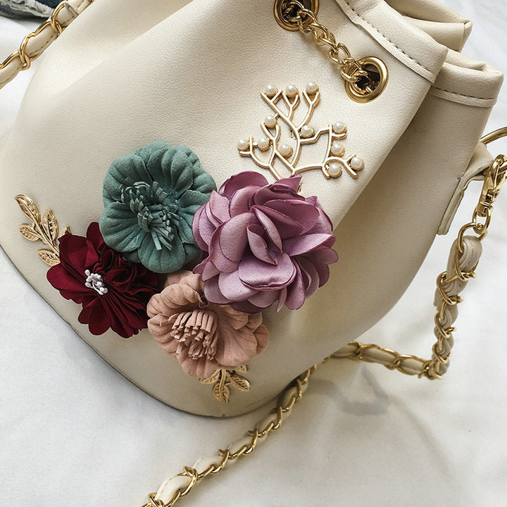 Handmade Flowers Bucket Bags - whimsyandever