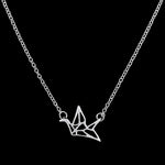 Origami Friendship Crane Necklace - whimsyandever