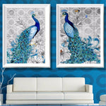 Peacock: Gem-Paint Art Kit - whimsyandever