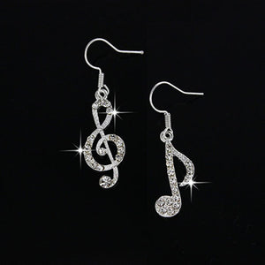 Musical Notes Mismatched Earrings - whimsyandever