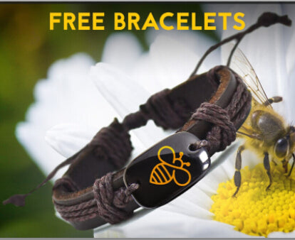 Bzzzz Bee Leather Handmade Bracelet - whimsyandever