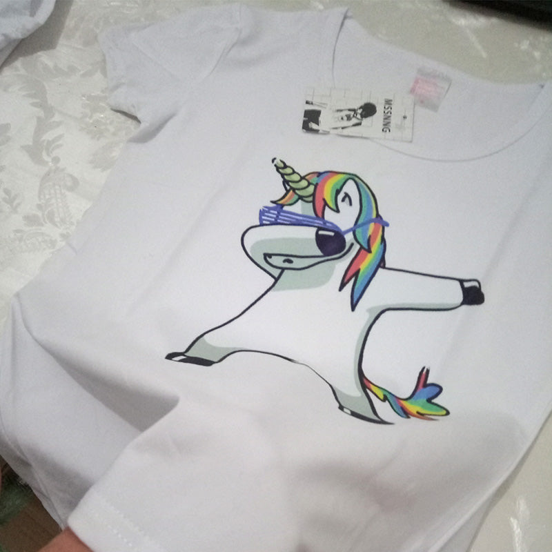Dabbing Unicorn and Friends T-shirt - whimsyandever