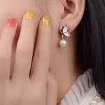 Butterfly Pearl Treasure Earrings - whimsyandever