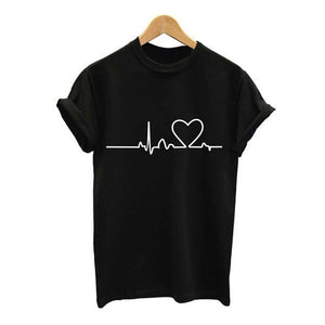 Heartbeat Love T-Shirt - whimsyandever