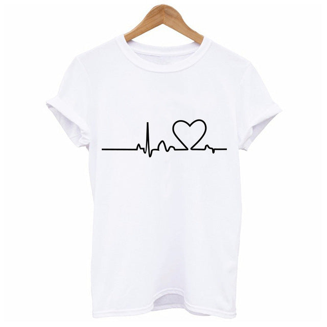 Heartbeat Love T-Shirt - whimsyandever