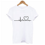 Heartbeat Love T-Shirt - whimsyandever