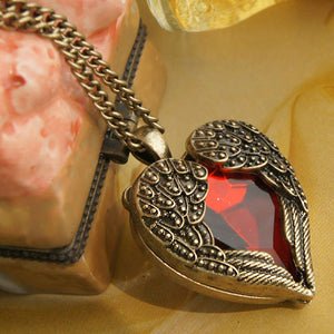 Angel Heart Necklace - whimsyandever