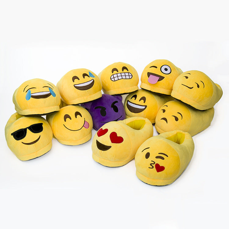 Emoji Bedroom Slippers - whimsyandever