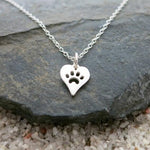 Paw Prints on My Heart Necklace - whimsyandever