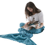 Mermaid Tail Throw Blanket - whimsyandever