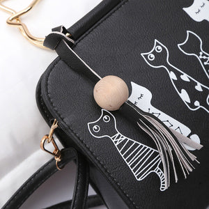 Purrrfect Cat Messenger Bag - whimsyandever