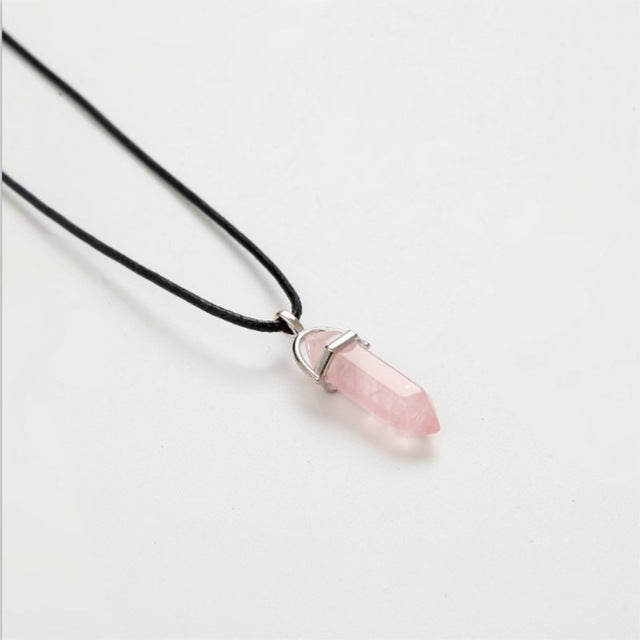 Healing Crystal Pendant Necklace - whimsyandever
