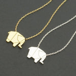 Origami Elephant Necklace - whimsyandever