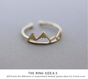 Snow Capped Mountains Ring - whimsyandever