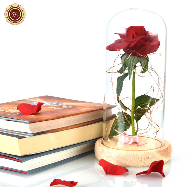 Beauty's Glass Rose Centerpiece - whimsyandever