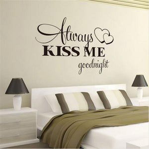 Always Kiss Me Goodnight Wall Decor - whimsyandever