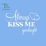 Always Kiss Me Goodnight Wall Decor - whimsyandever