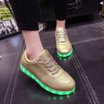 Luminous Precious Metal Sneakers - whimsyandever