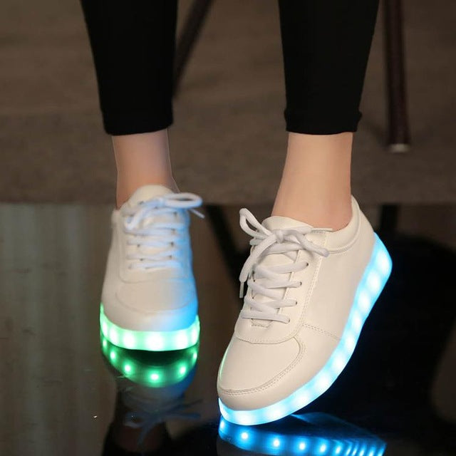 Luminous Precious Metal Sneakers - whimsyandever