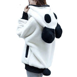 Fluffy Panda Hoodie - whimsyandever