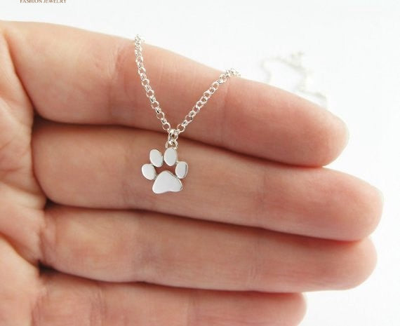 Paw Print Necklace - whimsyandever