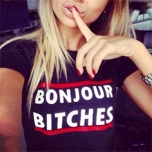 Bonjour Betches Tee - whimsyandever
